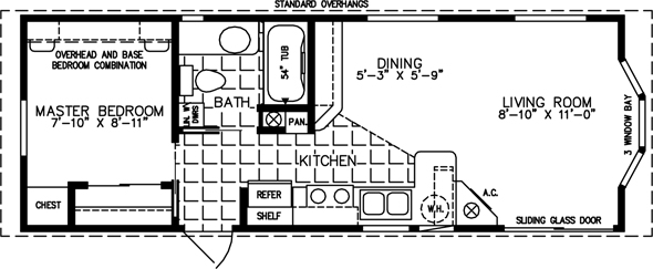 single wide floor-plan